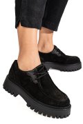 MOCASINI NEGRI PIELE NATURALA INTOARSA WS401R53