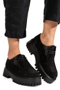 MOCASINI NEGRI PIELE NATURALA INTOARSA WS401R53