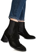 BOTINE NEGRE PIELE NATURALA INTOARSA WH476H01