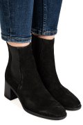 BOTINE NEGRE PIELE NATURALA INTOARSA WH476H01