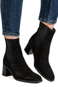 BOTINE NEGRE PIELE NATURALA INTOARSA WH476H01