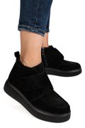 GHETE NEGRE PIELE NATURALA INTOARSA TS772622