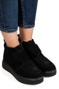 GHETE NEGRE PIELE NATURALA INTOARSA TS772622