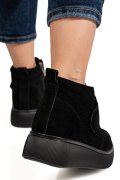 GHETE NEGRE PIELE NATURALA INTOARSA TS772622