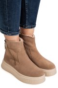 GHETE KHAKI PIELE NATURALA INTOARSA TS777007