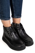 GHETE NEGRE PIELE NATURALA TS772616