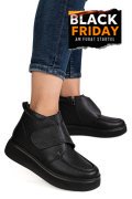 GHETE NEGRE PIELE NATURALA TS772622
