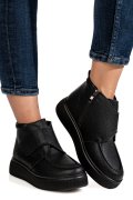 GHETE NEGRE PIELE NATURALA TS772622