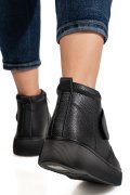 GHETE NEGRE PIELE NATURALA TS772622
