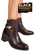 GHETE MARO INCHIS PIELE NATURALA VB264207