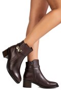 GHETE MARO INCHIS PIELE NATURALA VB264207