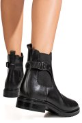 GHETE NEGRE PIELE NATURALA VB48-6201
