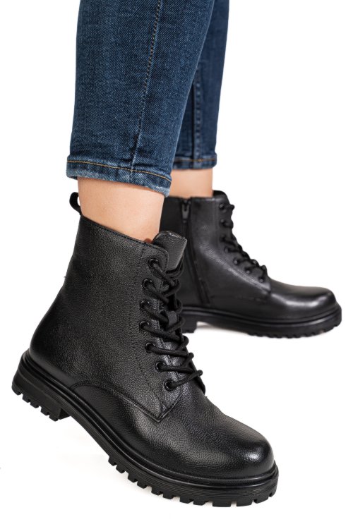 Ghete femei piele naturala negre 2s77yy0090202