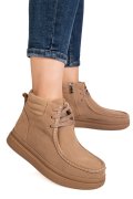 GHETE KHAKI PIELE NATURALA INTOARSA TS772616