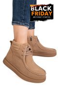 GHETE KHAKI PIELE NATURALA INTOARSA TS772616