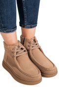 GHETE KHAKI PIELE NATURALA INTOARSA TS772616