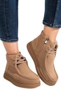 GHETE KHAKI PIELE NATURALA INTOARSA TS772616