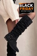 CIZME NEGRE PIELE NATURALA INTOARSA 9S77377