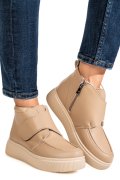 GHETE KAKI PIELE NATURALA TS772622