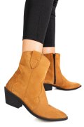 CIZME CAMEL PIELE NATURALA INTOARSA 4S7787