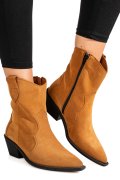CIZME CAMEL PIELE NATURALA INTOARSA 4S7787