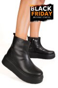 GHETE NEGRE PIELE NATURALA 1SP51