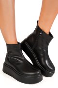 GHETE NEGRE PIELE NATURALA 1SP51