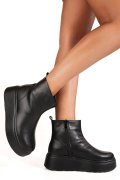 GHETE NEGRE PIELE NATURALA 1SP51