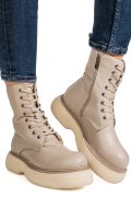 GHETE KHAKI PIELE NATURALA ZANBAK