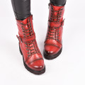 GHETE ROSII PIELE NATURALA 1S7744626