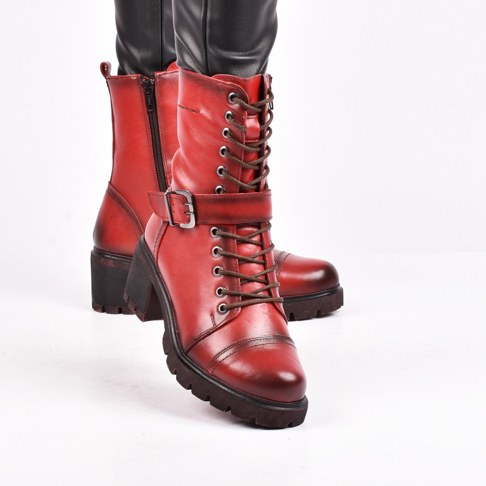 GHETE ROSII PIELE NATURALA 1S7744626