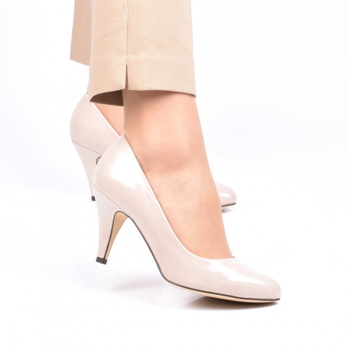 Pantofi nude piele naturala ramya