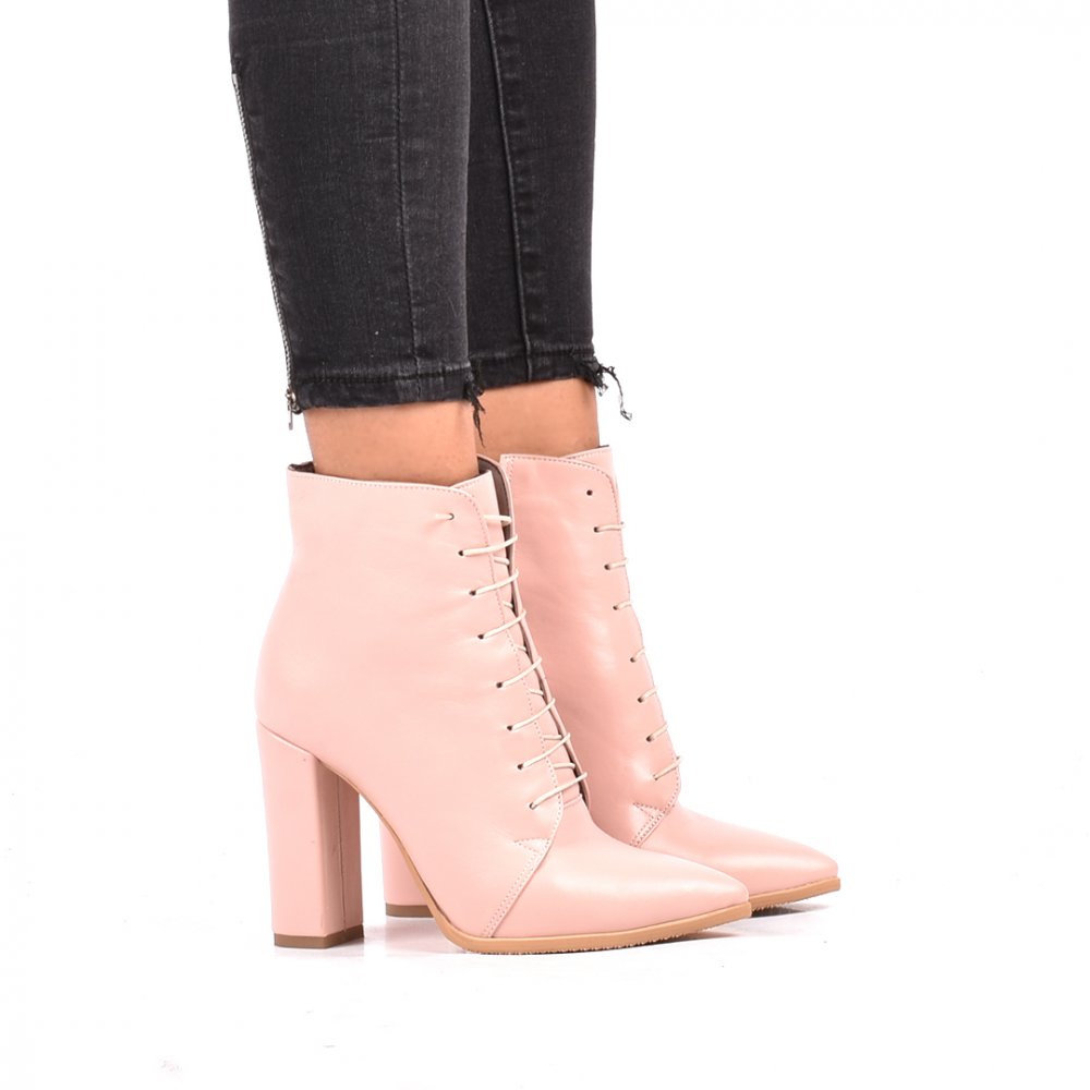 BOTINE NUDE PIELE NATURALA FATIMA