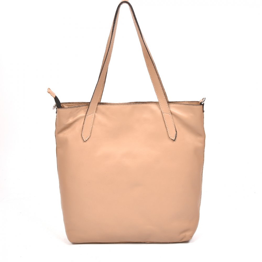 GEANTA BEJ PIELE NATURALA GS778