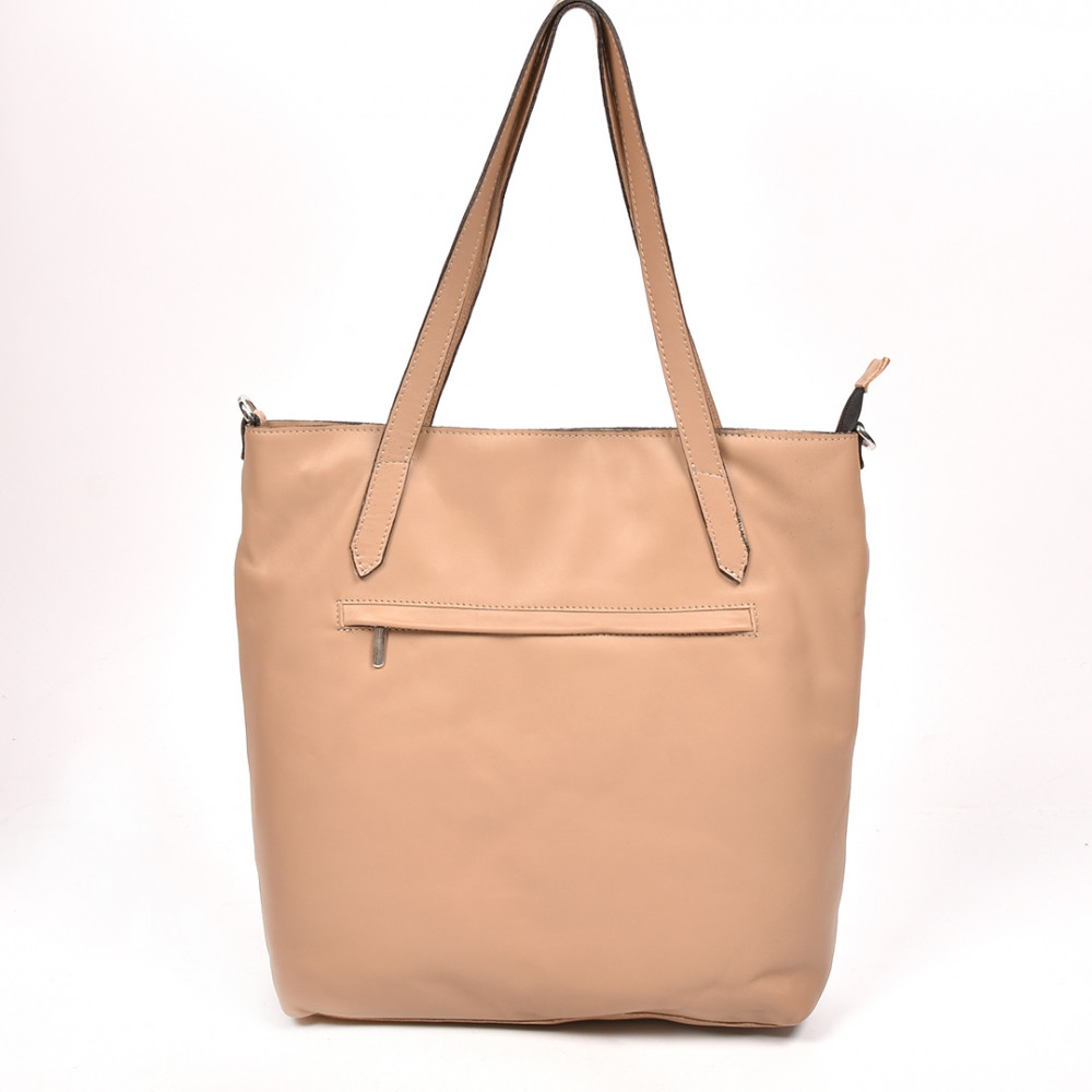 GEANTA BEJ PIELE NATURALA GS778