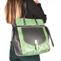 GEANTA VERDE PIELE NATURALA GS7750