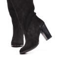 CIZME NEGRE PIELE NATURALA INTOARSA SN0333