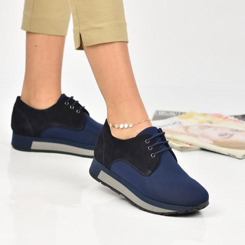 Pantofi sport bleumarin piele naturala as7716013