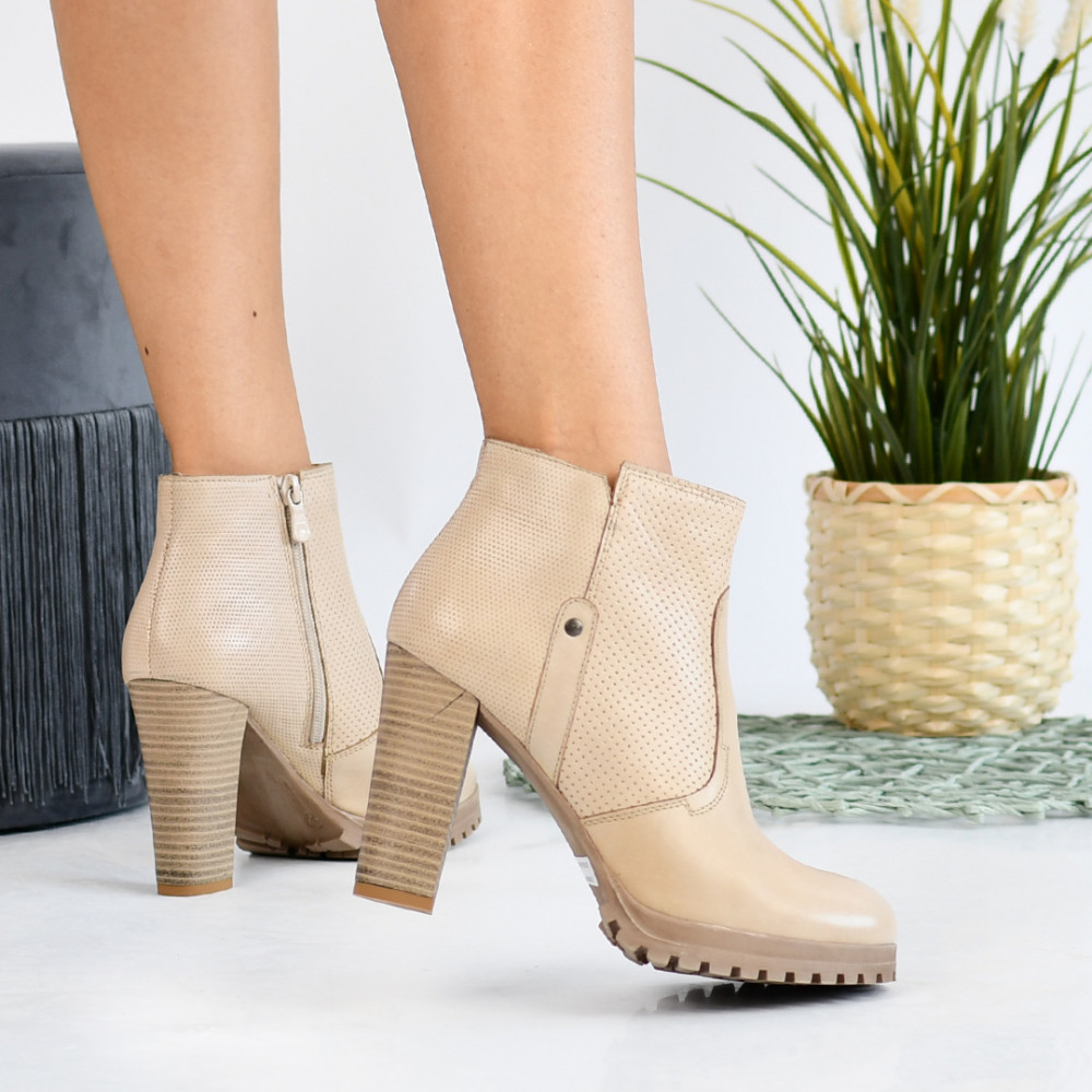 BOTINE NUDE PIELE NATURALA 2S77321