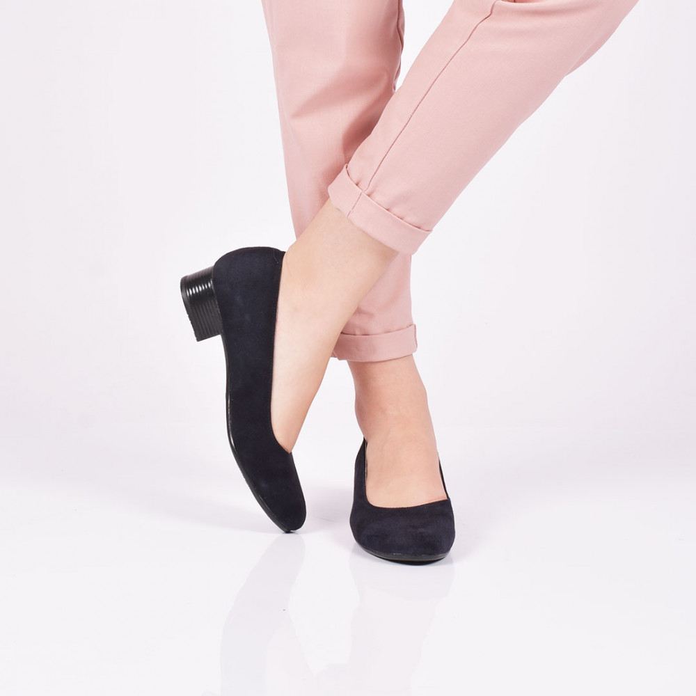 PANTOFI INDIGO PIELE NATURALA INTOARSA SEREN