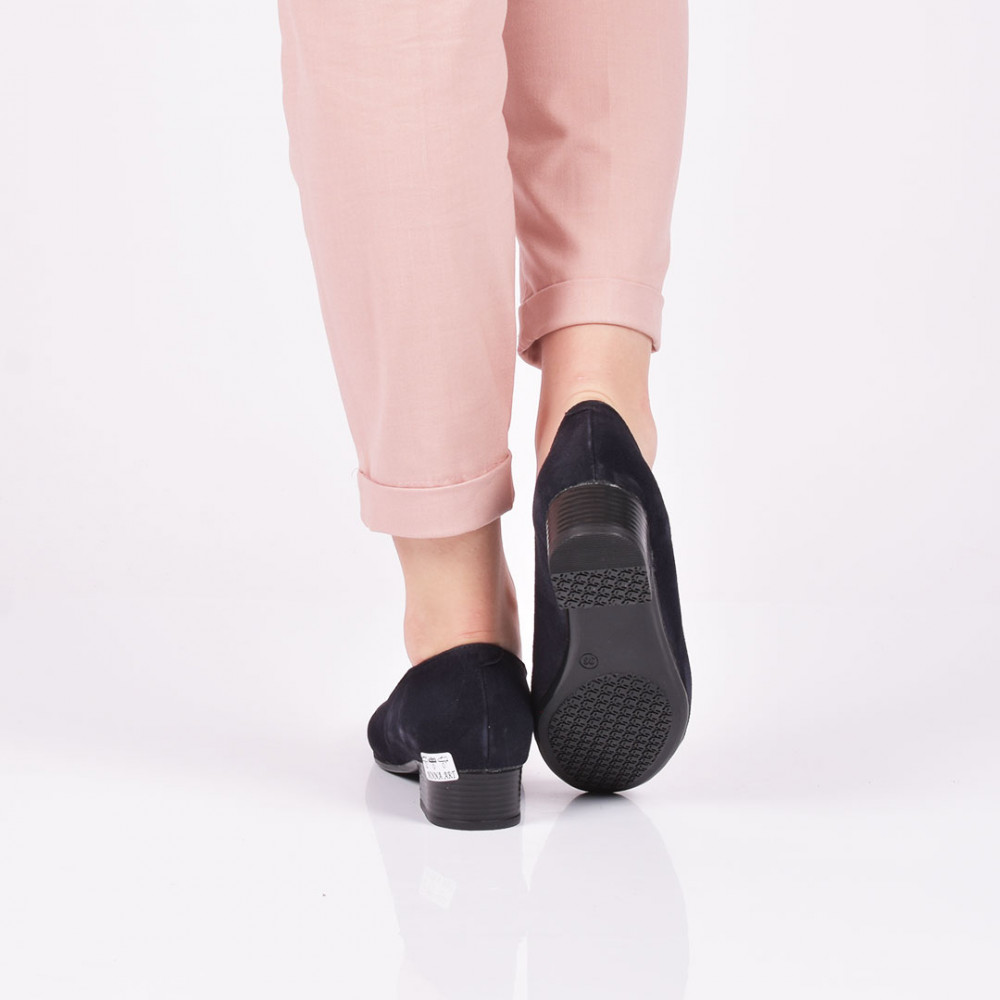 PANTOFI INDIGO PIELE NATURALA INTOARSA SEREN