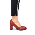 PANTOFI ROSII PIELE NATURALA NESSY