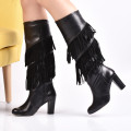 CIZME NEGRE PIELE NATURALA MERY