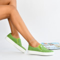 ESPADRILE VERZI PIELE NATURALA D1645