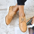PANTOFI CAMEL PIELE NATURALA 4S77208