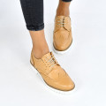 PANTOFI CAMEL PIELE NATURALA 4S77208