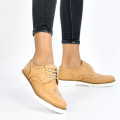 PANTOFI CAMEL PIELE NATURALA 4S77208