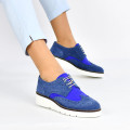 PANTOFI JEANS PIELE NATURALA INTOARSA 4S77204