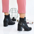BOTINE NEGRE PIELE NATURALA WS77H114H27