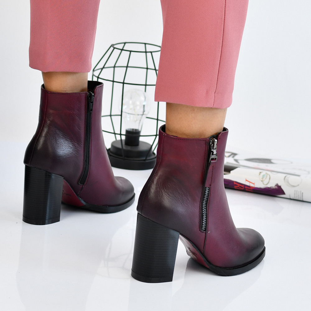 BOTINE VISINII PIELE NATURALA 2S7702828